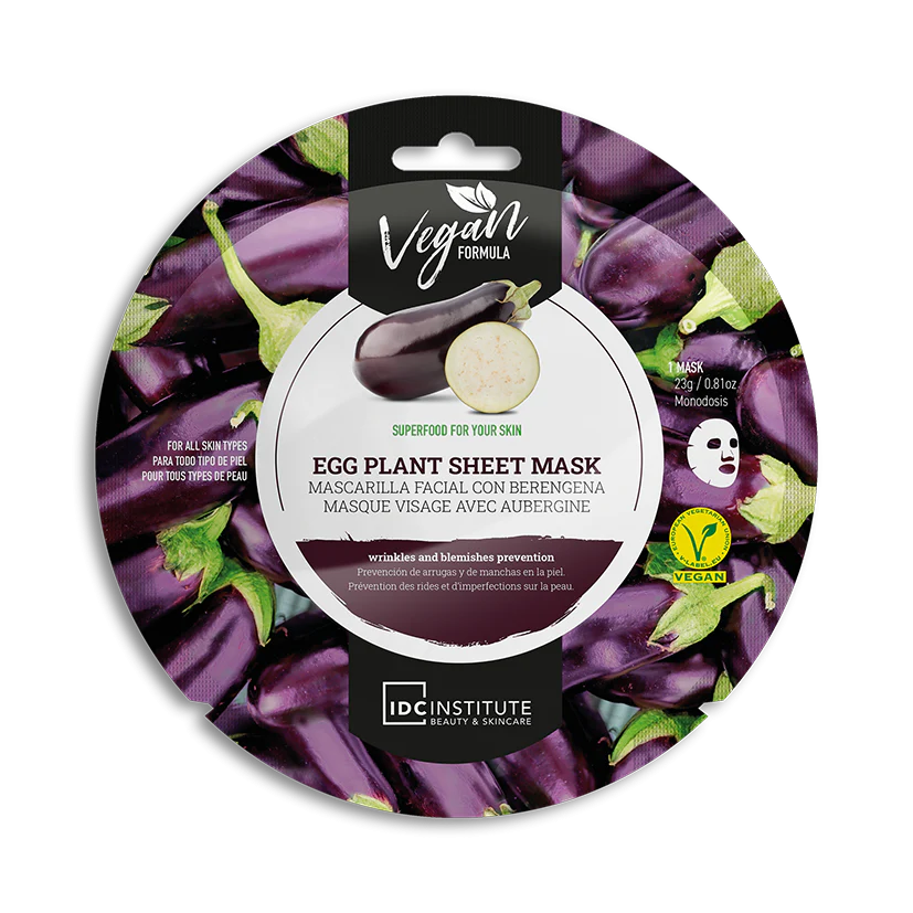 masque visage aubergine