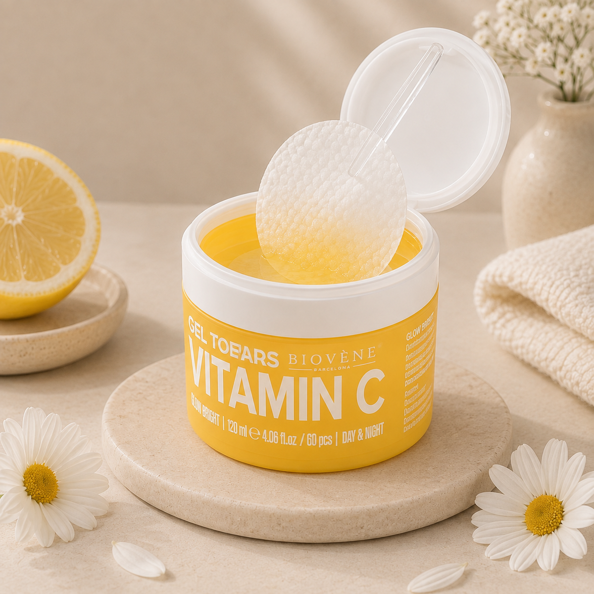 Disque Toniques Illuminateurs - Vitamine C