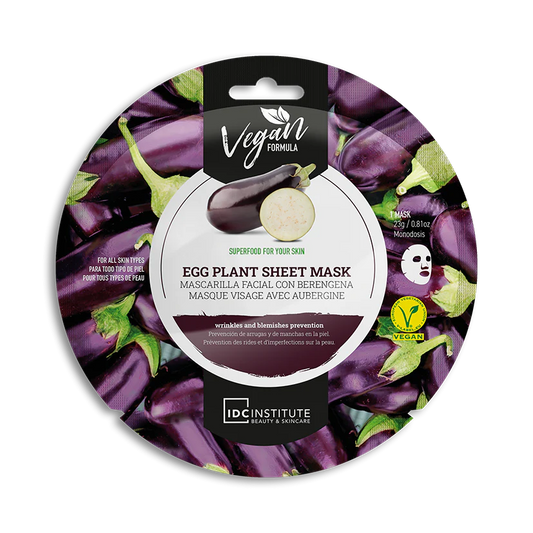 masque visage aubergine