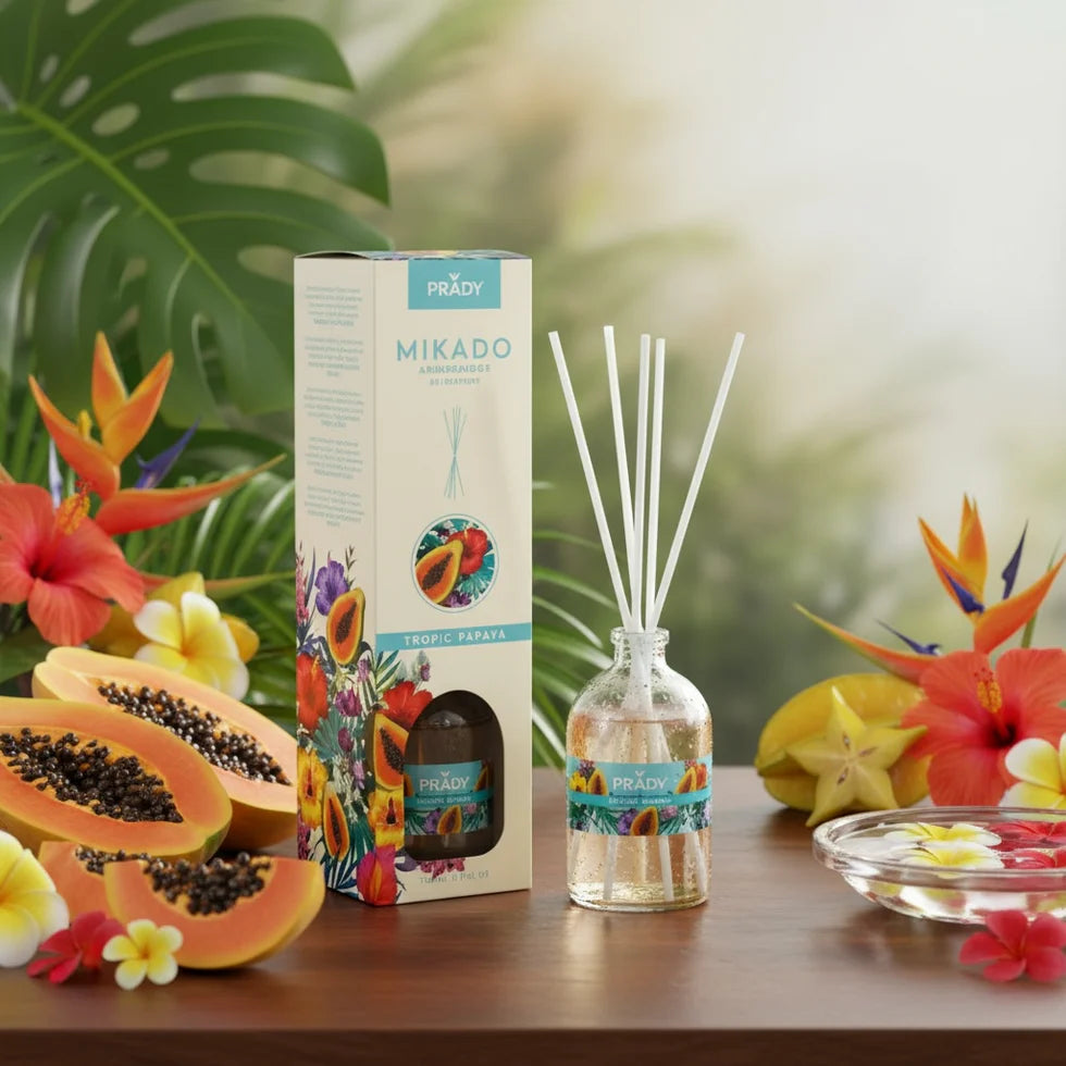 Mikado Diffuseur de Parfum Tropical Papaya 100ml